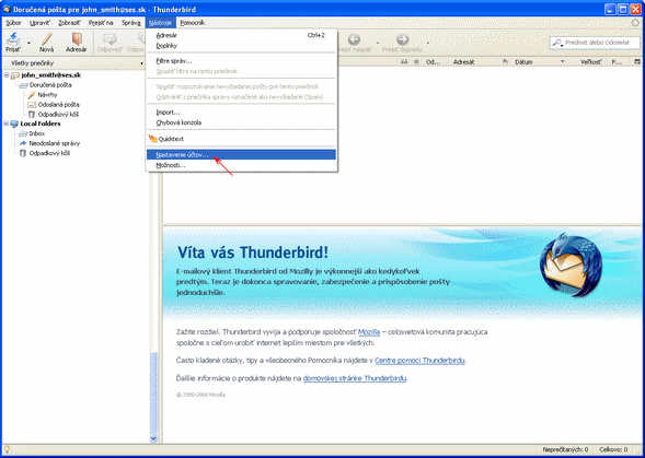 thunderbird setup